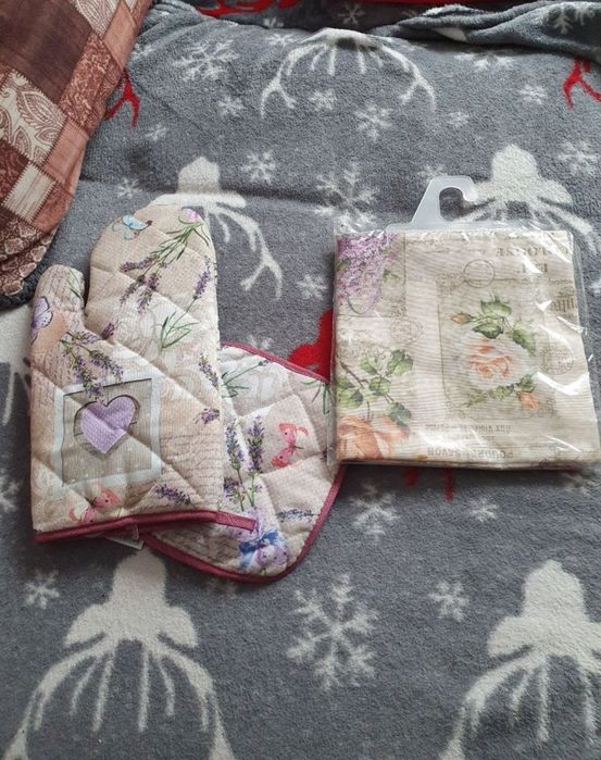 Set de bucătărie mănușă, palmar și sort noi