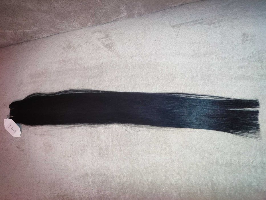 100% естествена коса, екстеншъни - черен/70см/един донор/ТОП КАЧЕСТВО!