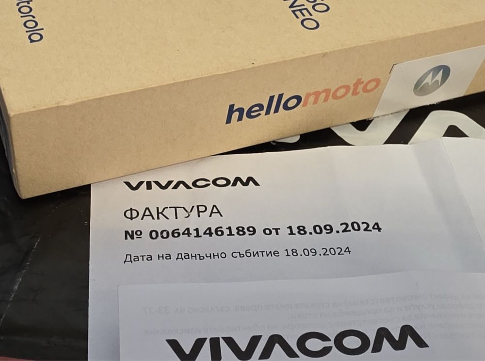 КАТО НОВ 256GB Motorola Edge 50 Neo Vivacom Гаранция 2025 Grisaille