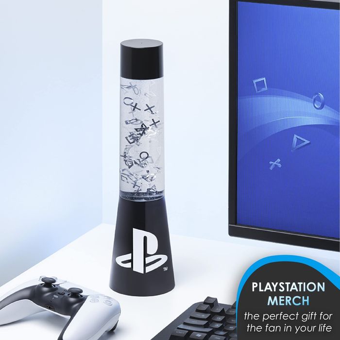 Лампа лава PlayStation Paladone PS5 Sony Glitter Liquid Mood Light