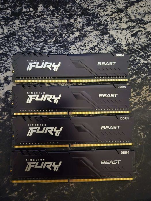 Memorie Kingston FURY 16GB [4x4] DDR4 2666MHz CL16 Quad Channel Kit