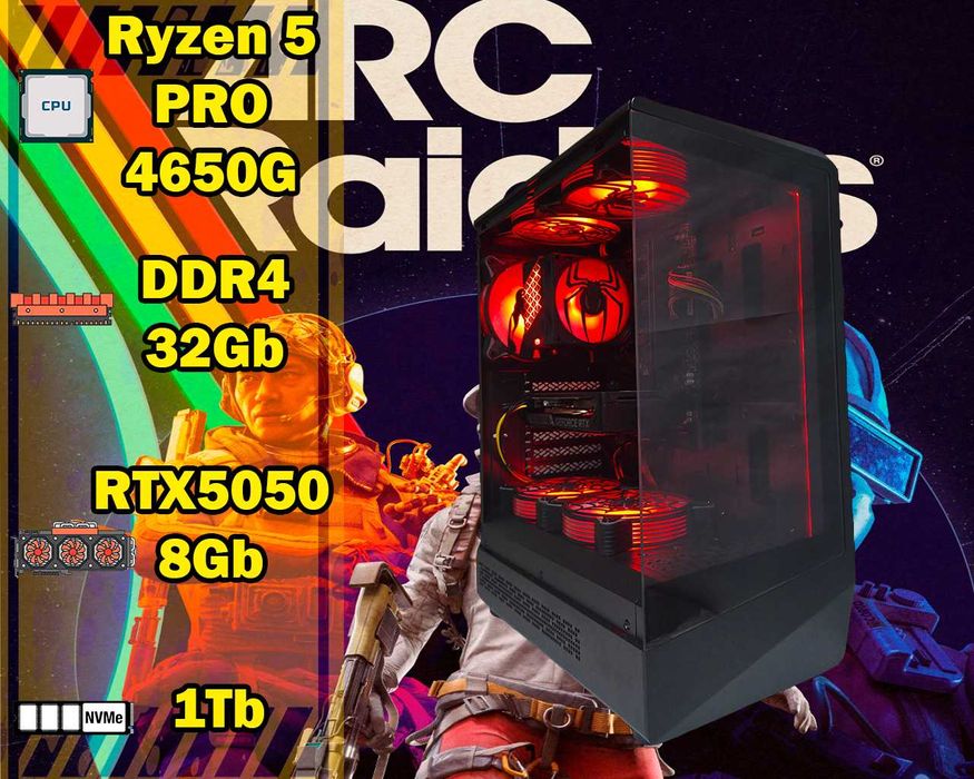 Ryzen 5 PRO 4650G 32Gb GameMax Компьютер Игровой