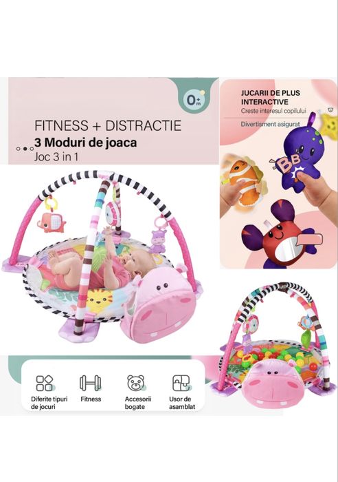 Centru de activitati 3 in 1 tip tarc