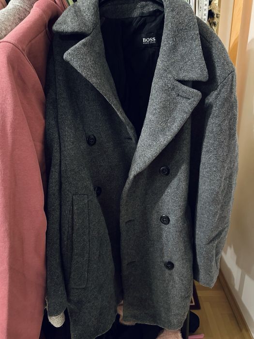 Palton din 100% lana gros Hugo Boss