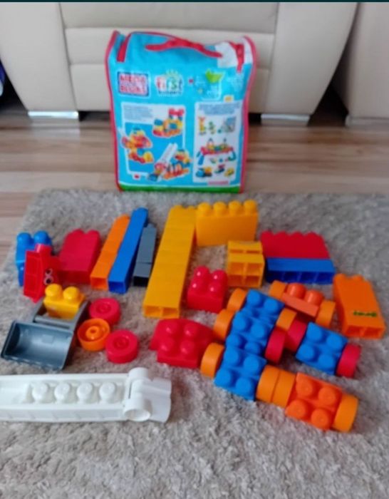 set mega blocks 73 piese 6636 first builders constructii lego
