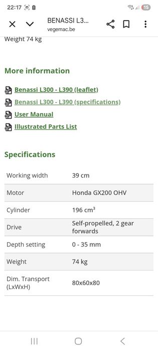 masina decopertat gazon benassi