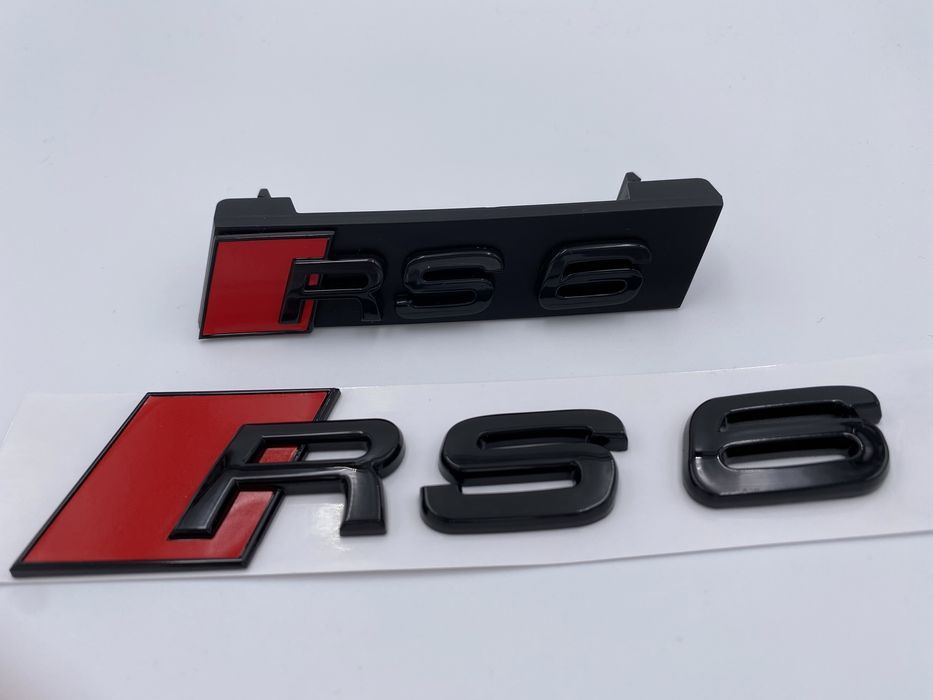 Set Embleme Audi RS 6 negru