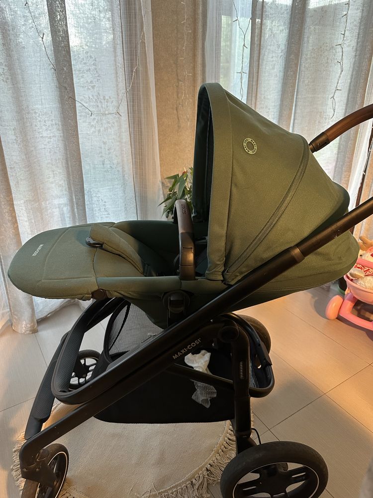 MAXI-COSI Комбинирана количка 2в1 PLAZA+ ESSENTIAL GREEN