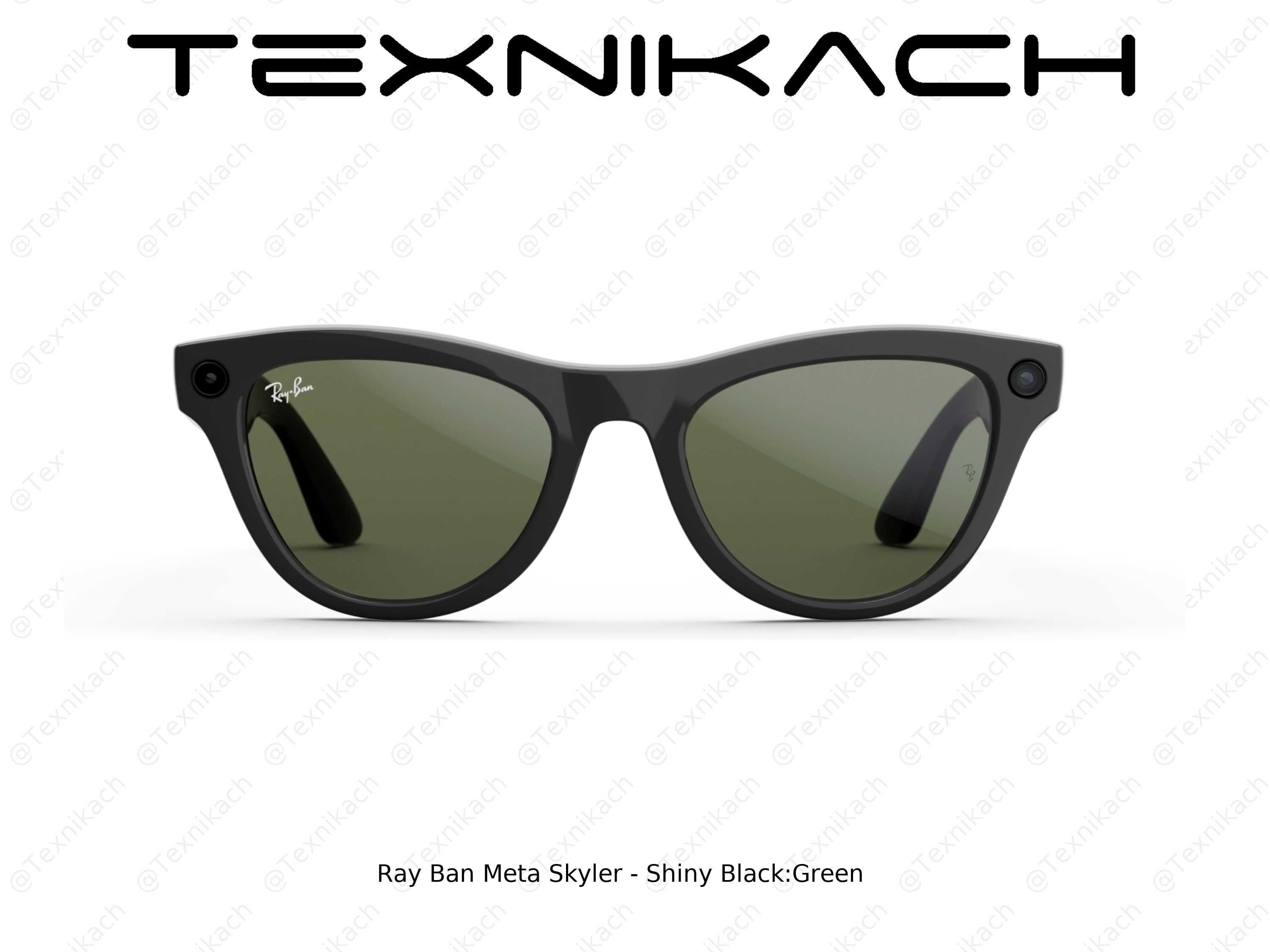 Yangi • Ray Ban Meta Skyler - Shiny Black Green  • Dastavka