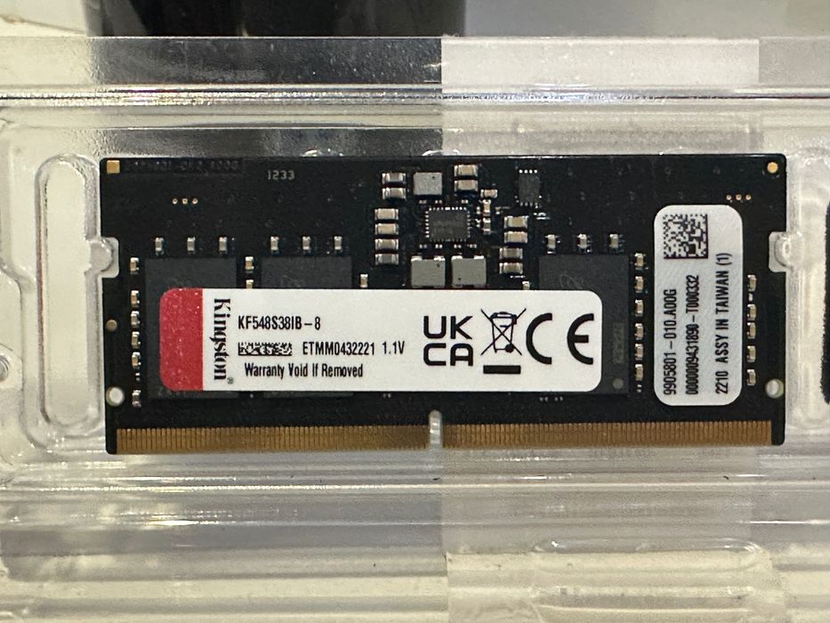 Kingston FURY Impact DDR5 4800MT/s SODIMM — 8GB/16GB для ноутбуков