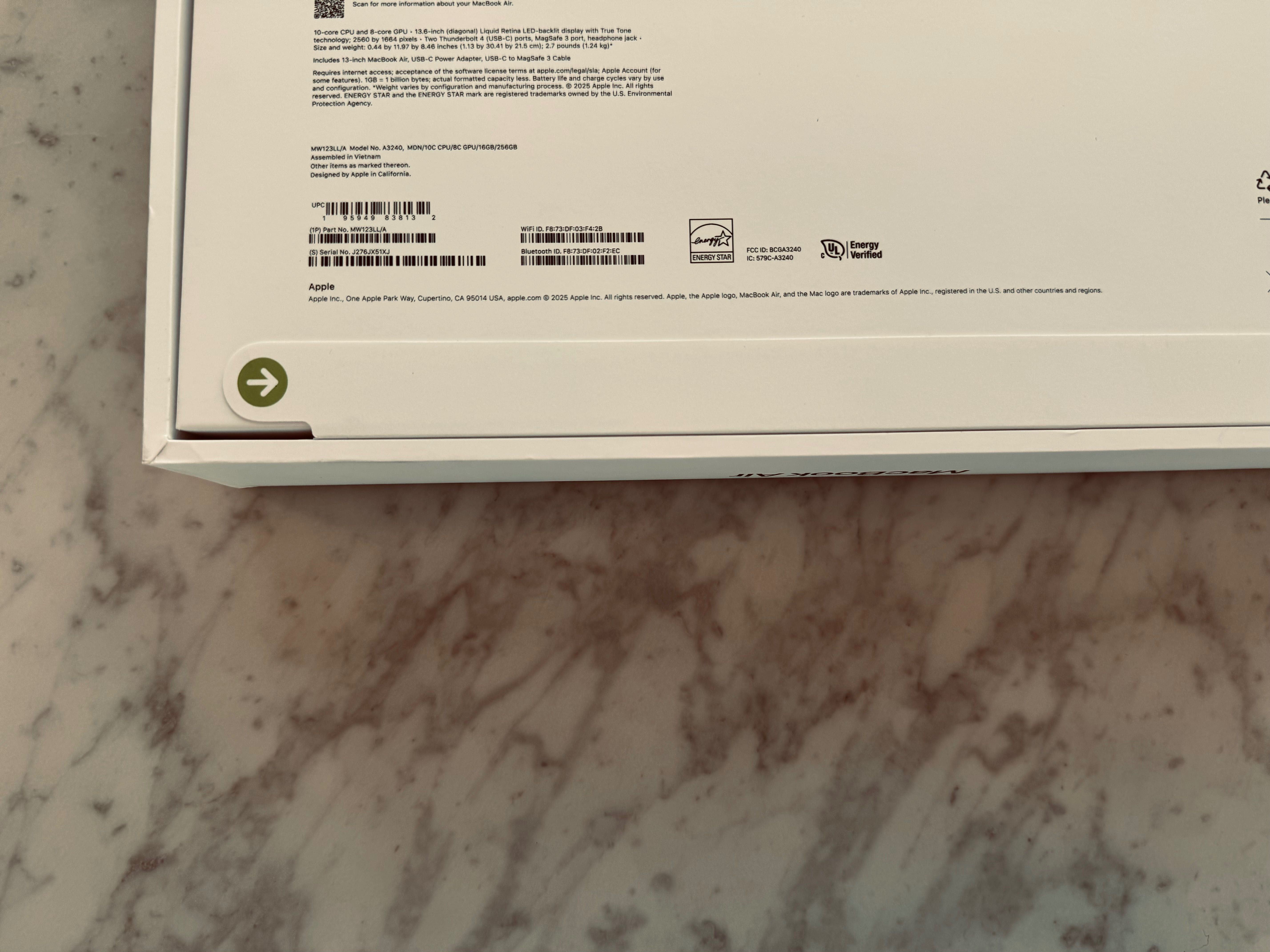 MacBook Air M4 256 GB