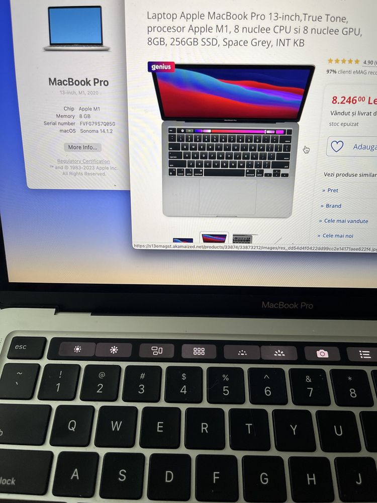 Macbook pro m1 2020 vind/schimb