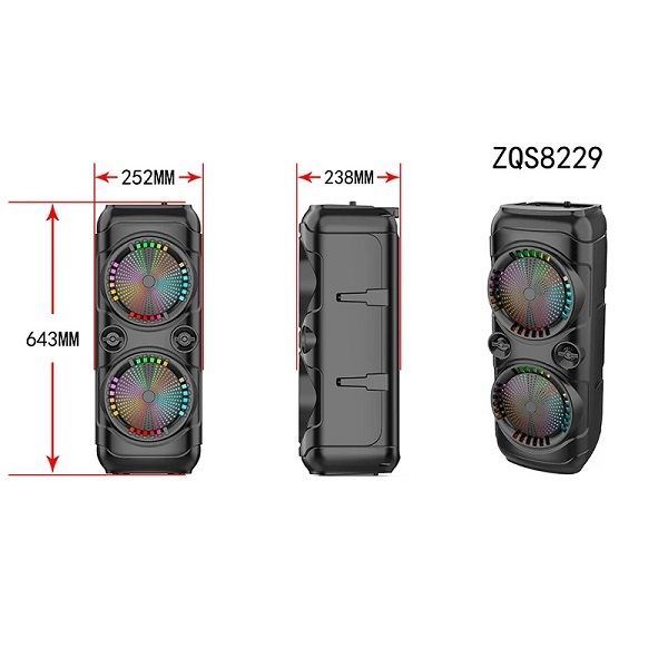 БЕПУЛ Доставка, АКЦИЯ Караоке Колонка ZQS8229W (65См)+симСИЗ Микрофон