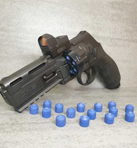 Pistol cu bile de cauciuc ~20 JOULI~ 50mm hdr 50 co2 - model puternic