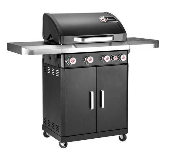 Газово барбекю REXON PTS 4.1 BLACK  4 горелки + котлон