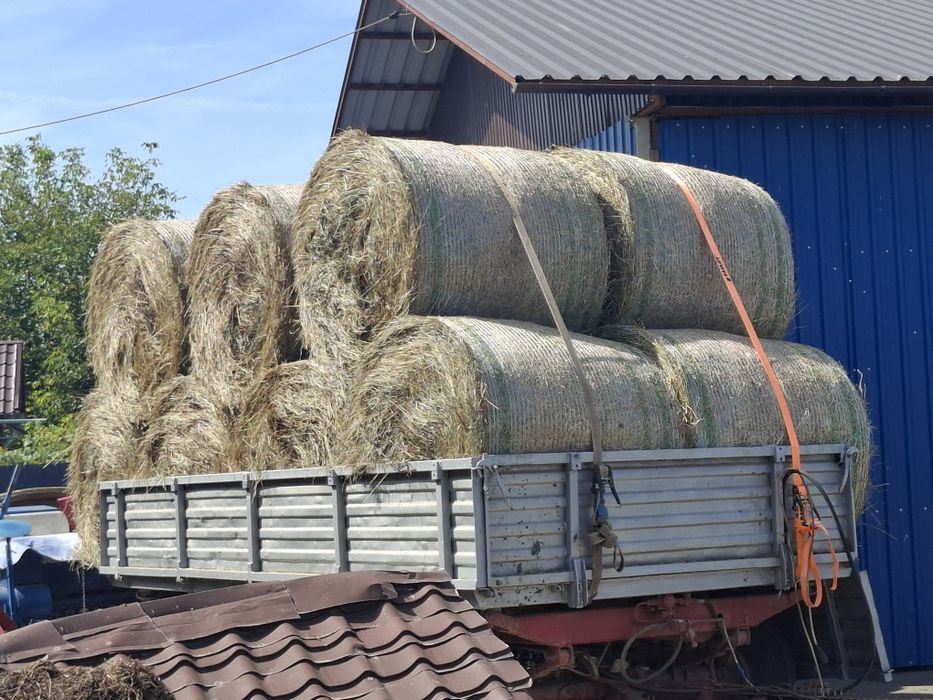 Baloți rotunzi de lucernă, otava și fân
