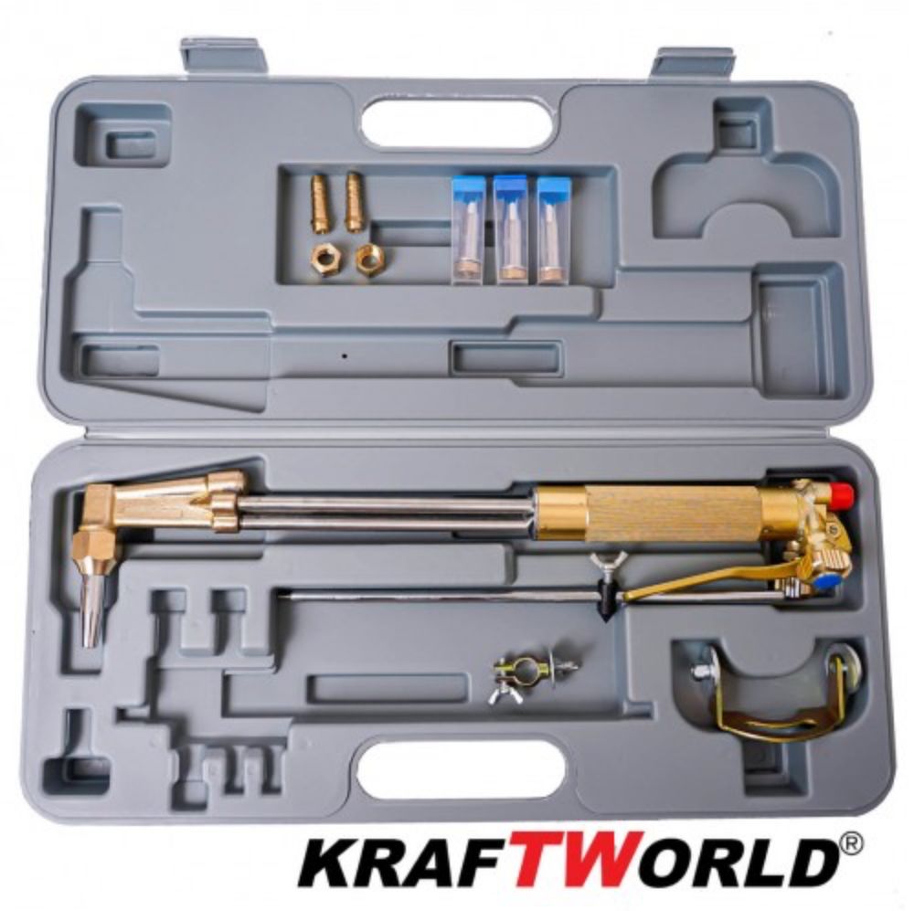 Резак за газокислородно рязане KRAFTWORLD 440мм с пергел и 4 дюзи