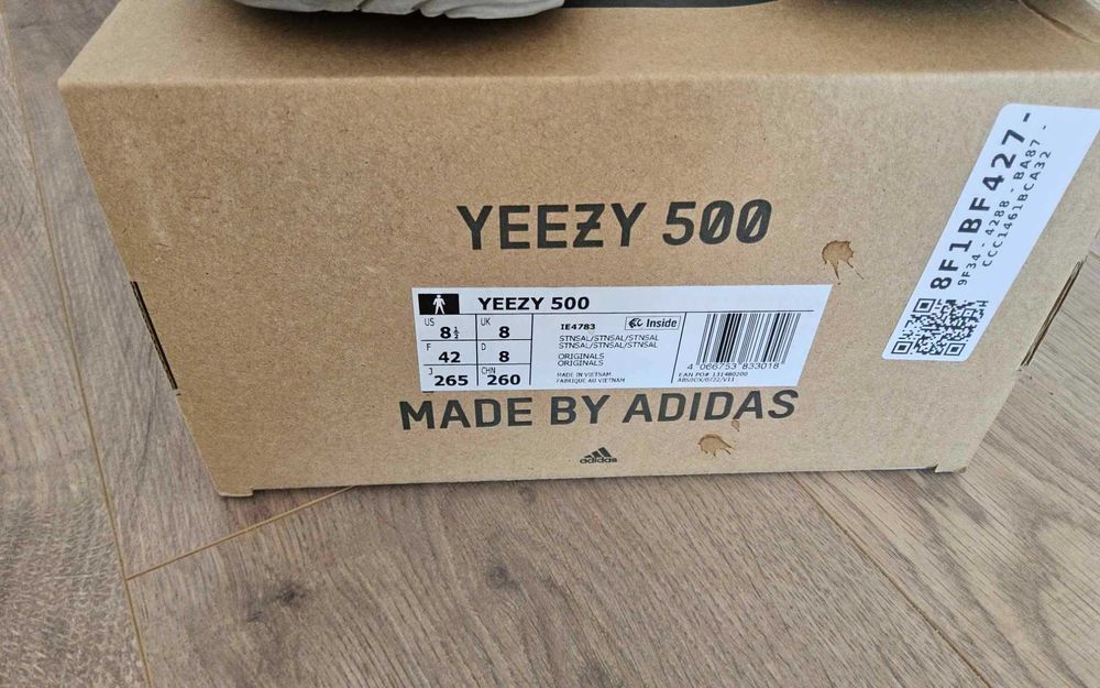 Adidas Yeezy 500 Stone Salt, 42, (nepurtati).