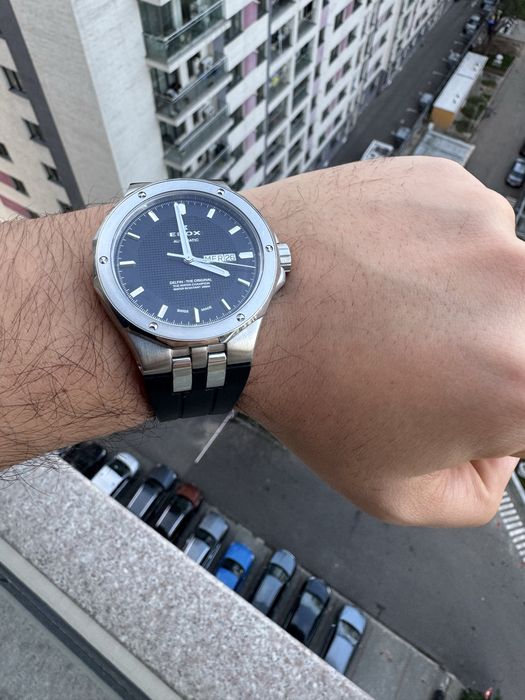 ceas Edox Delfin automatic 43 mm double day date