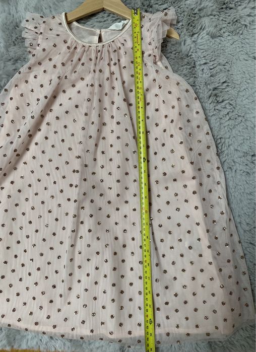Rochie tul eleganta cu paiete, fete, H&M, 7-8 ani