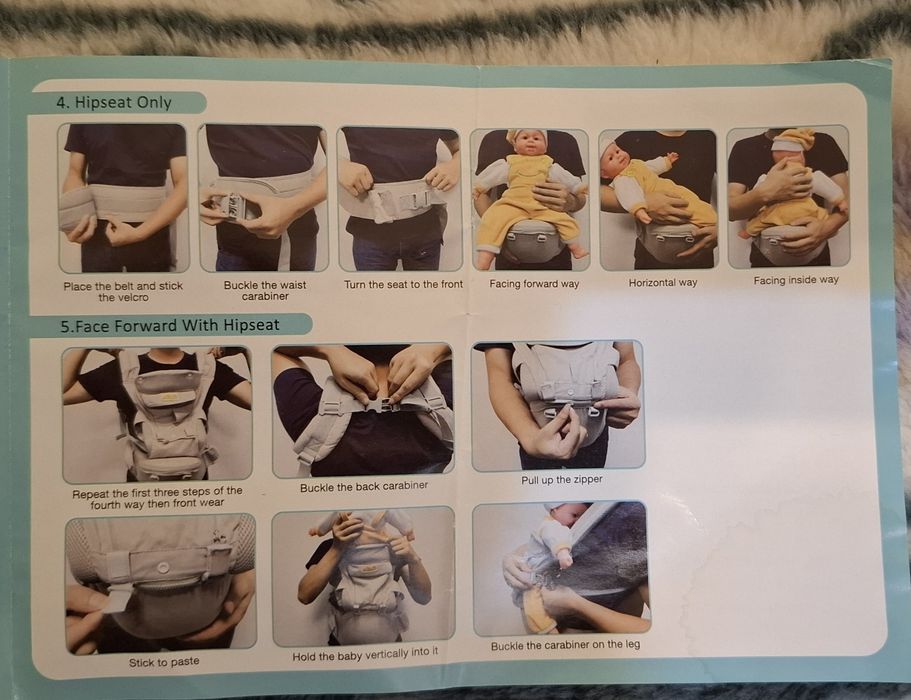 Marsupiu Port Bebe Ham Ergonomic Roz