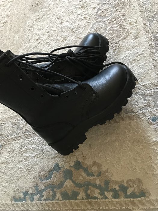 Берцы кожа зимный