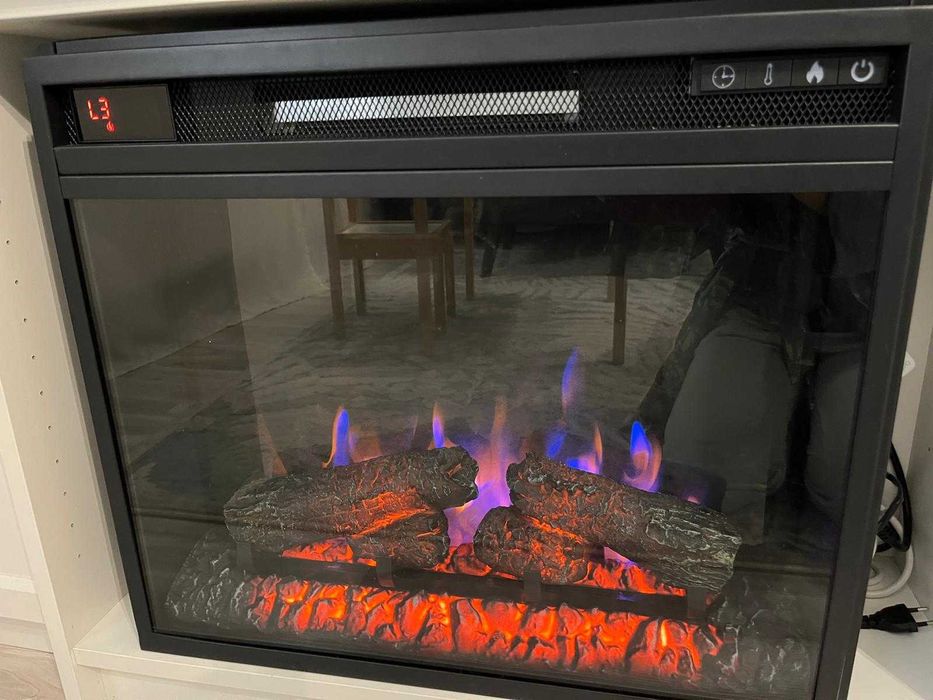 Semineu electric 23", incalzire infrared, flacara 3D, sunet - 790 lei