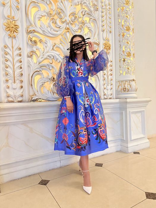 Платье кимоно с карманами