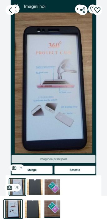 Husa 360° Full Protection - Huawei P Smart - negru