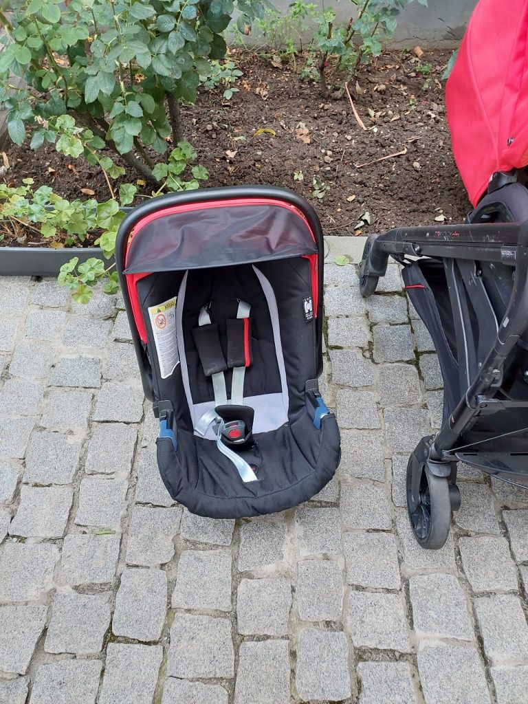 Carucior 3 In 1 Inglesina Trilogy System Colors, Rosu