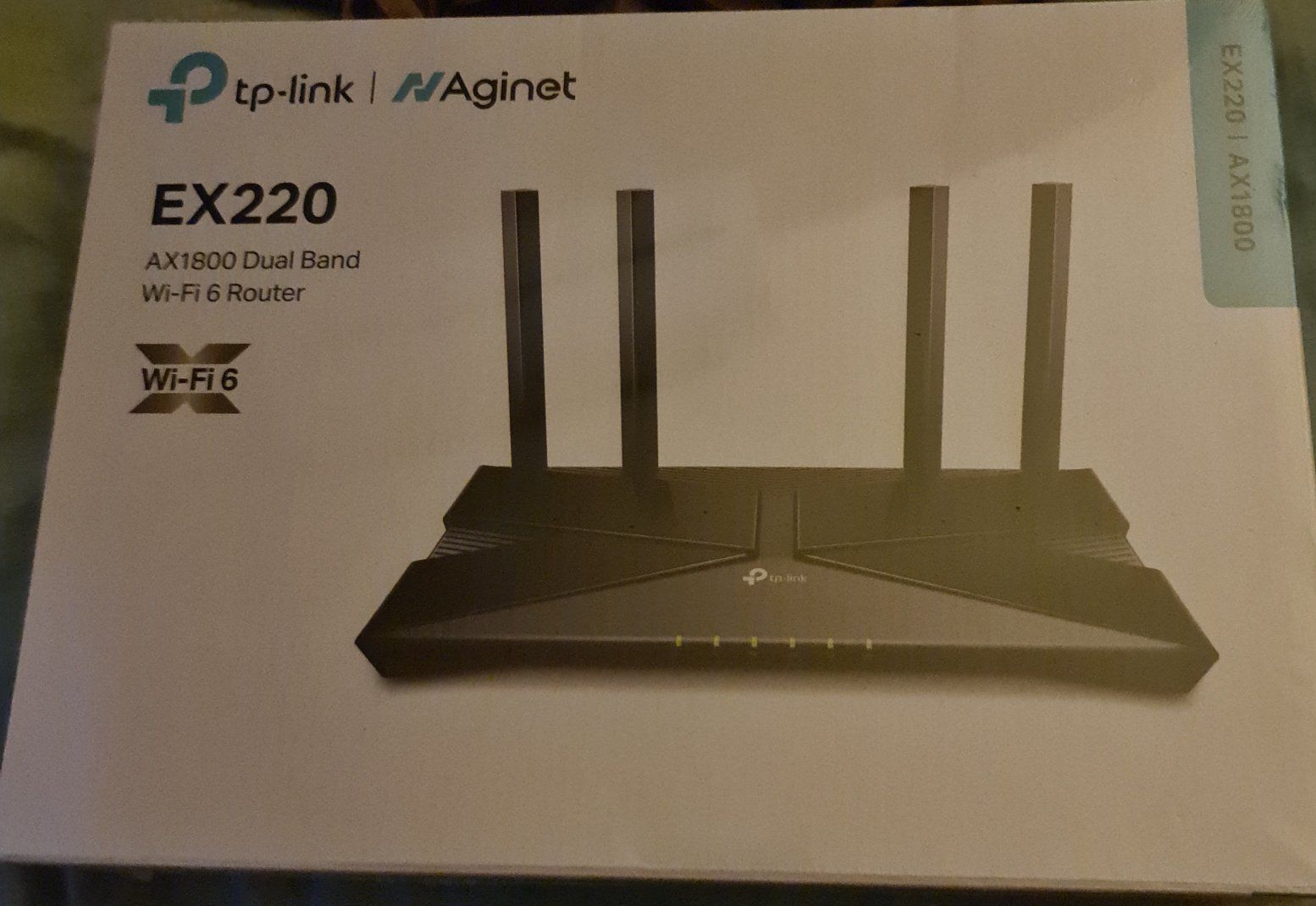 Рутер TP-link EX220.     AX1800 Dual Band Wi-fi 6 Router