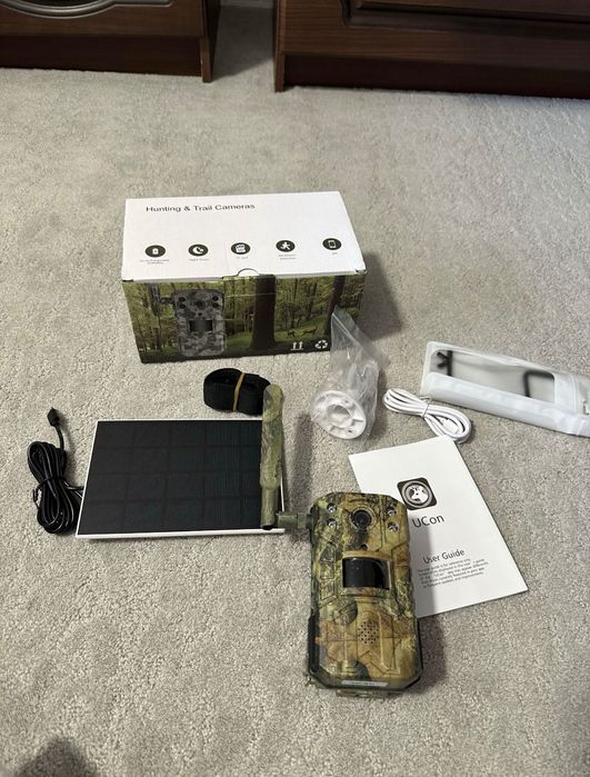 Camera video vanatoare 4G cu SIM panou solar si transmitere distanta