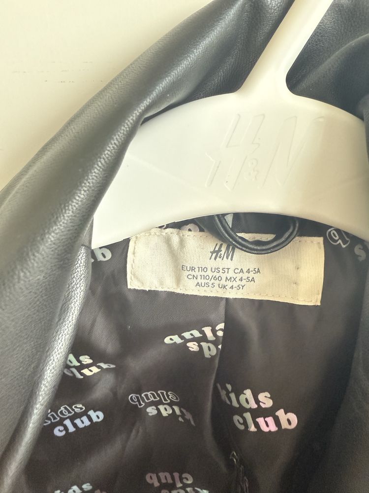 Кожено детско яке H&M р-р 110 см
