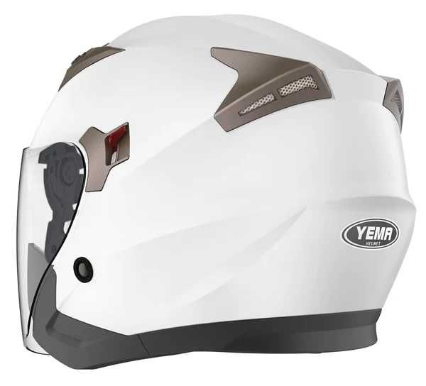 Casca Moto Vespa Jet Deschisă ECE - YEMA YM-627, Alba, L