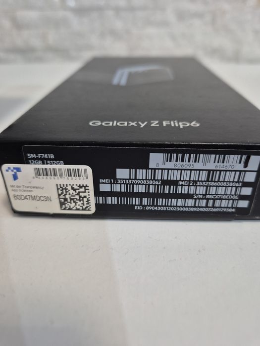 Galaxy Z Flip 6 5G 512GB. 12GB. Blue
