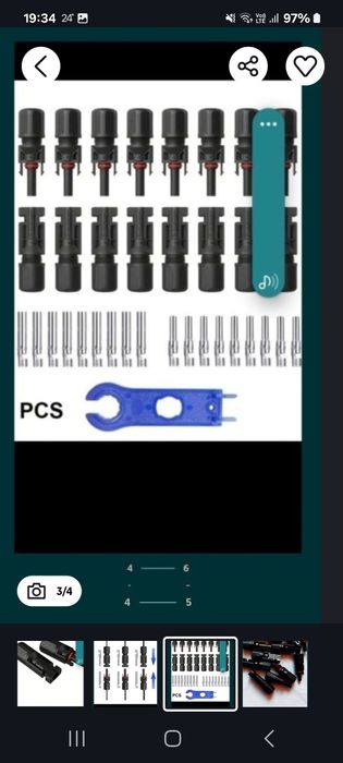 Conectori solari mc 4 10 perechi noi