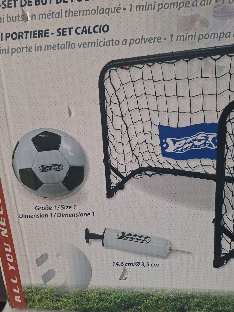 НОВО!Комплект спортни мини футболни врати с топка и помпа