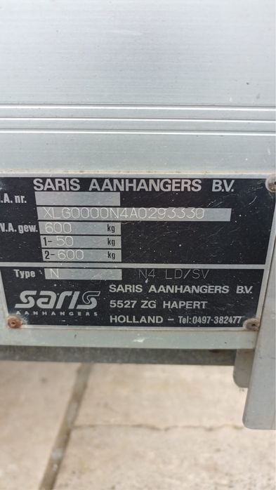 Remorca Saris 600 kg
