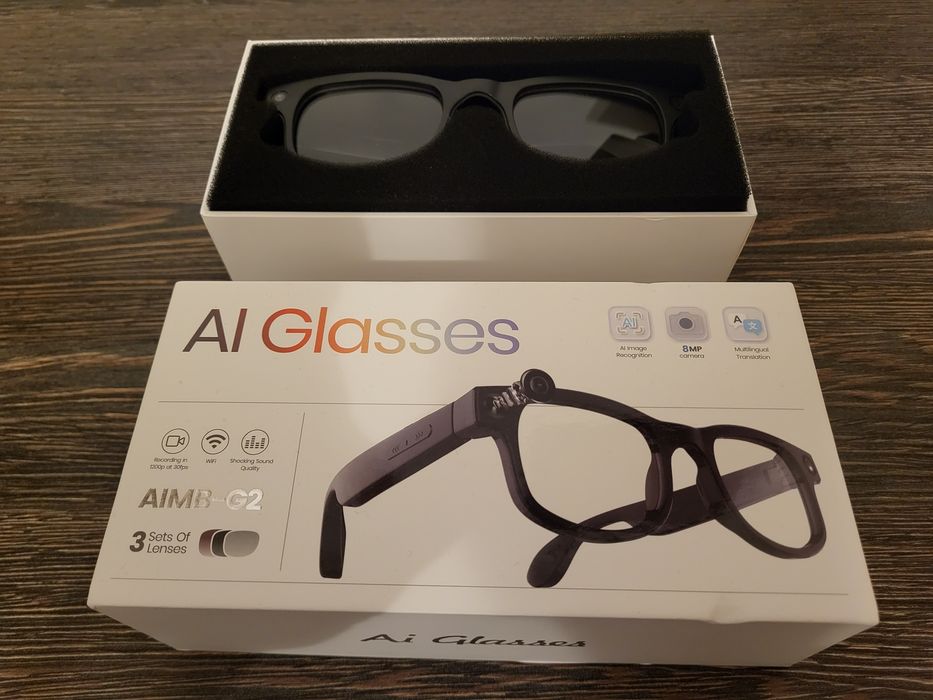 Ochelari Smart AI Video-audio FullHD Traducere instant AI