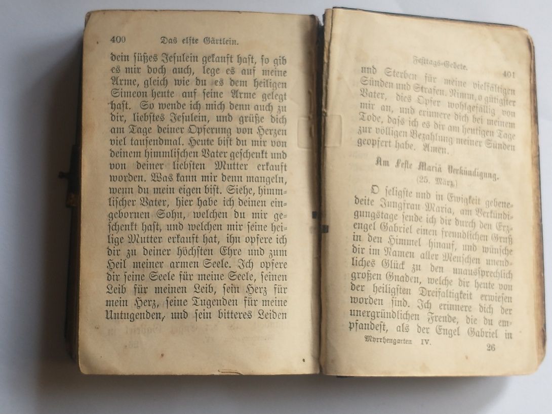 Carte veche, în limba germană."Grădina cea mare de Mir",1926