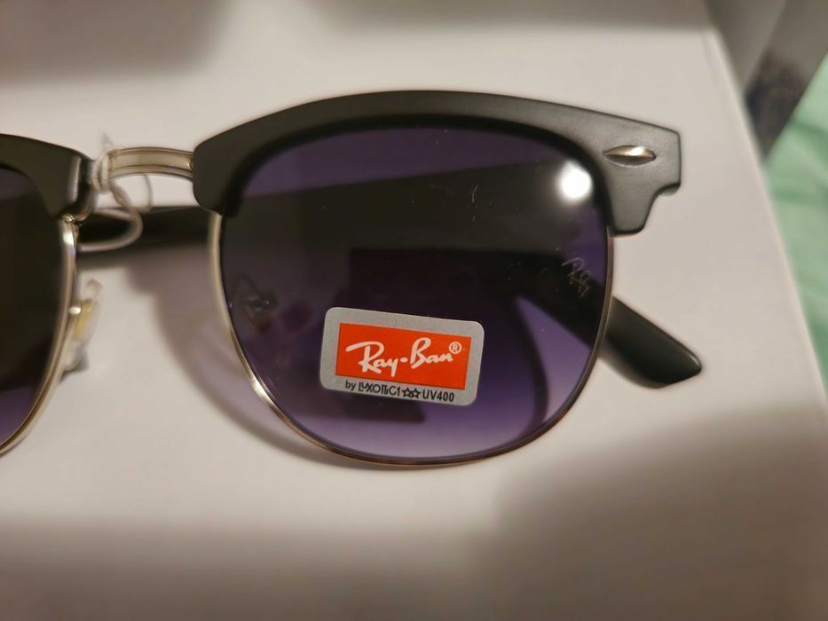 Ochelari de soare Rayban RB Clubmaster, lentila mov