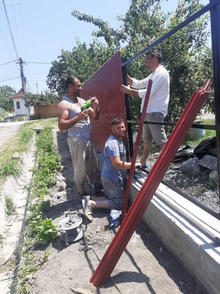 Garduri din sipca metalica, panou stil jaluzele, tabla, BCA de vanzare