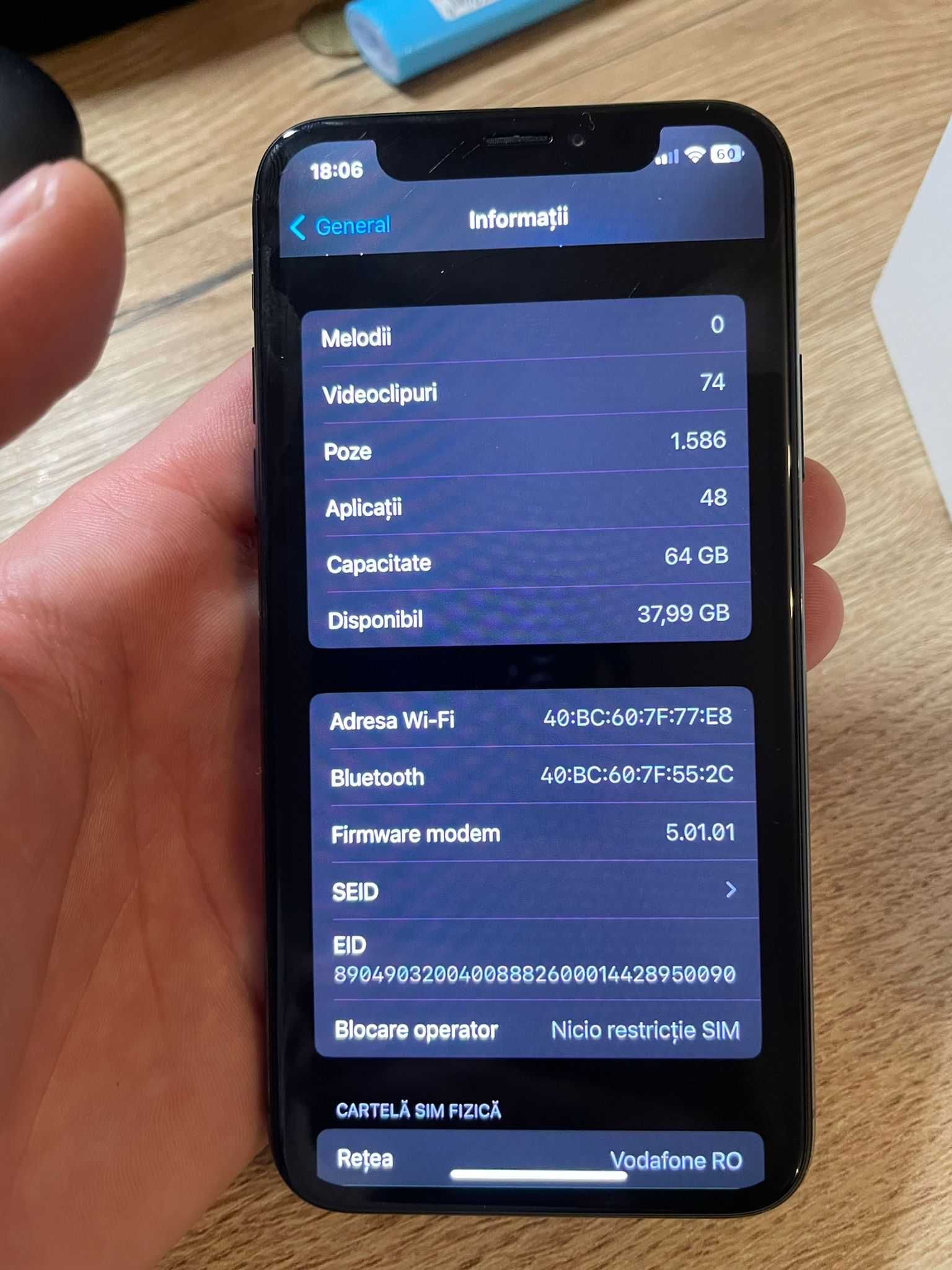 IPHONE XS (64gb/neverlock) (vand/schimb)