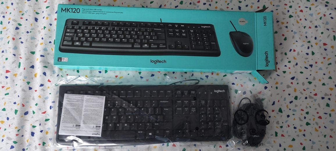 Kit Tastatura+ Mouse Logitech MK120 Nou