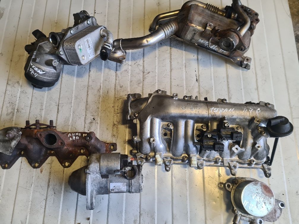 Racitor gaze,ulei,galerie admisie,electromotor opel astra h,1.7 dtr/dt