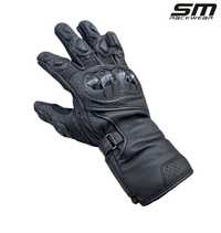 Manusi moto piele naturala SM Racewear Alp Black S, M, L, XL, 2XL Noi!