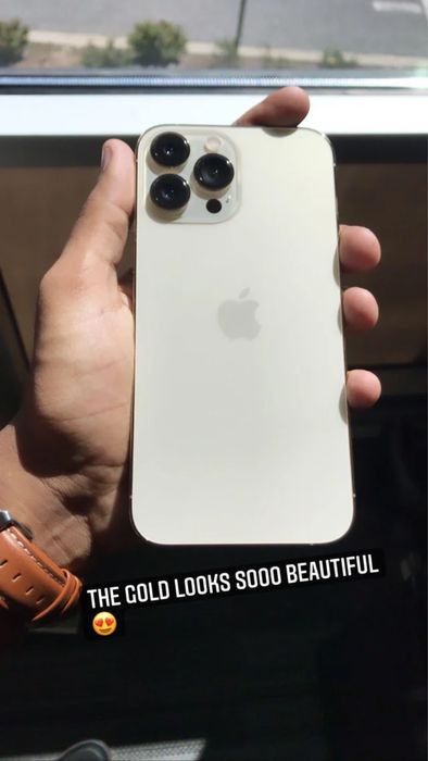 Iphone 13 pro max gold 128gb ideal