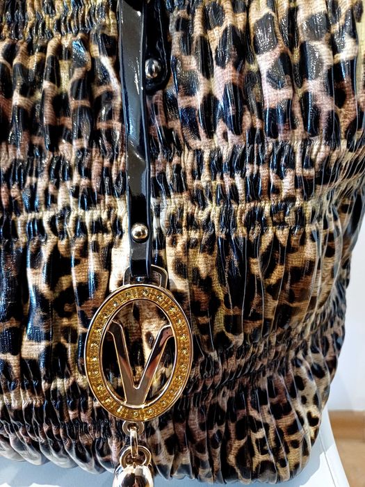 Дамска лачена чанта Nine West принт пантера