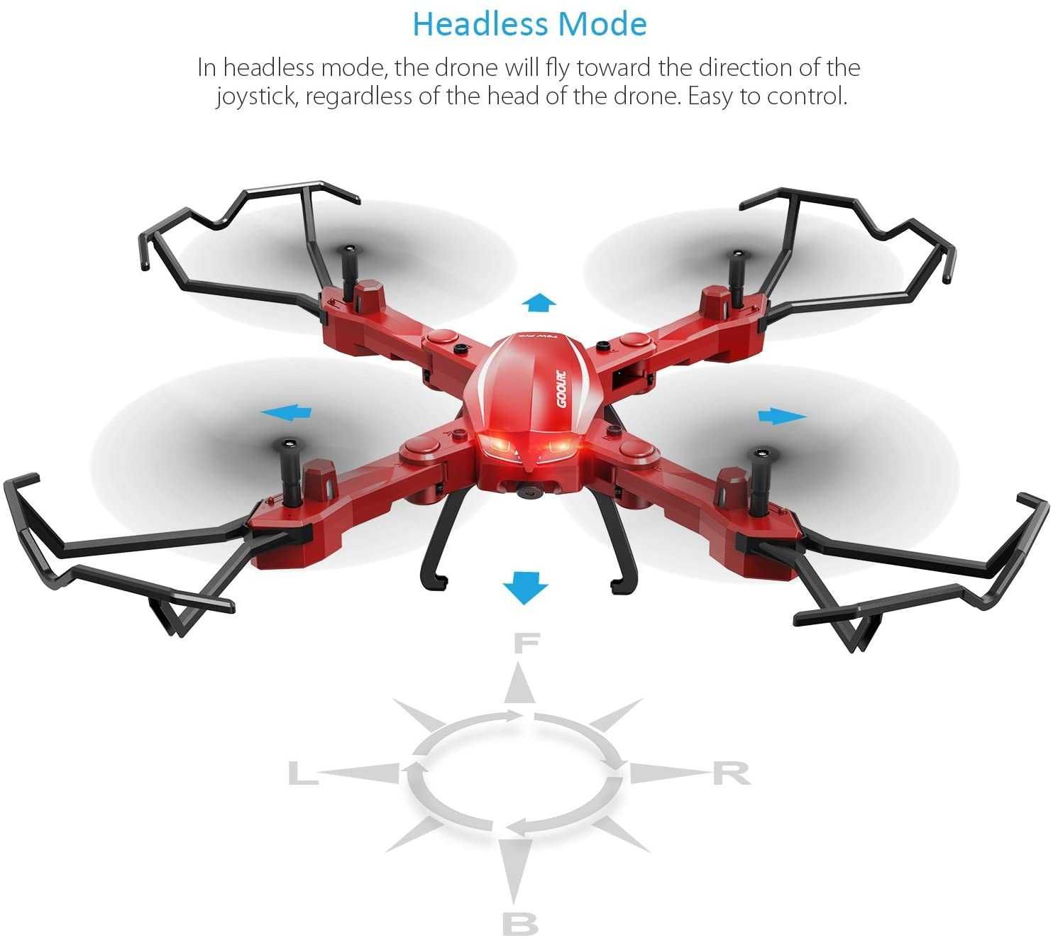 Drona GoolRC T5W Wifi FPV quadcopter, accesorii incluse