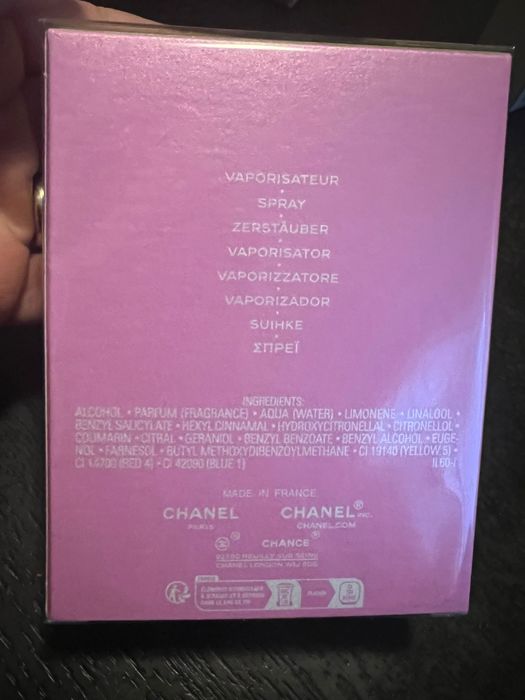 Оригинален Парфюм Chanel chance нов